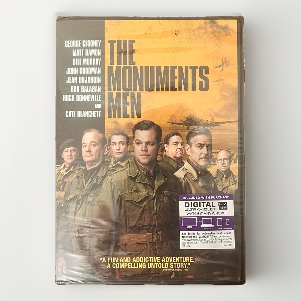 The‎ Monuments Men DVD 2014 Widescreen NEW Factory Sealed